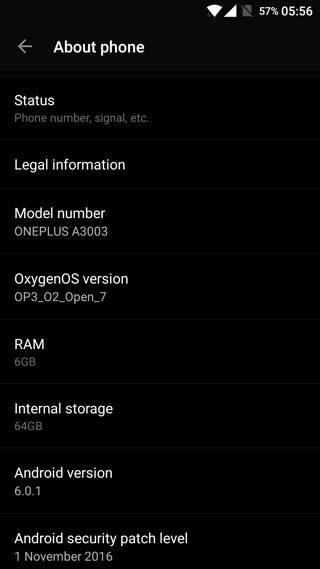 OnePlus 3 Open Beta 7