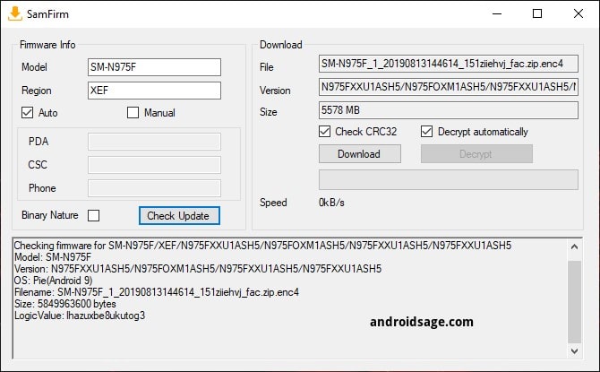 How to Download Stock Firmware for Samsung Galaxy Note 10/10+ and update via Odin FlashTool 2 Download full stock firmware for Samsung Galaxy Note 10, 10 Plus using SamFirm