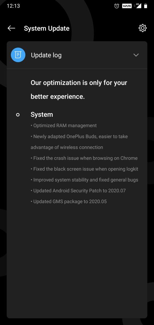 Oxygen OS 10.3.5 OTA update